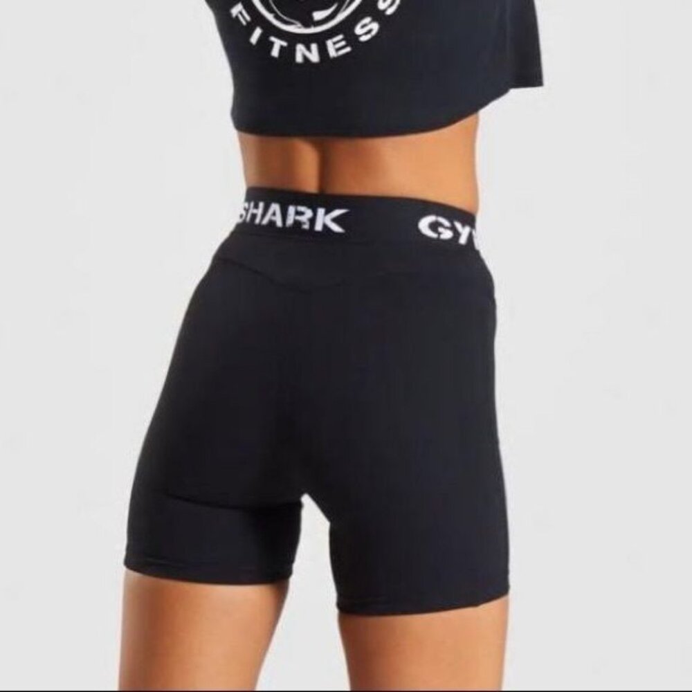 Gymshark Black Legacy Fitness Logo Shorts Size S